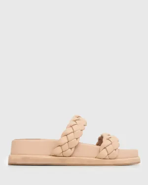 LINDI 2 Plaited Double Strap Slides