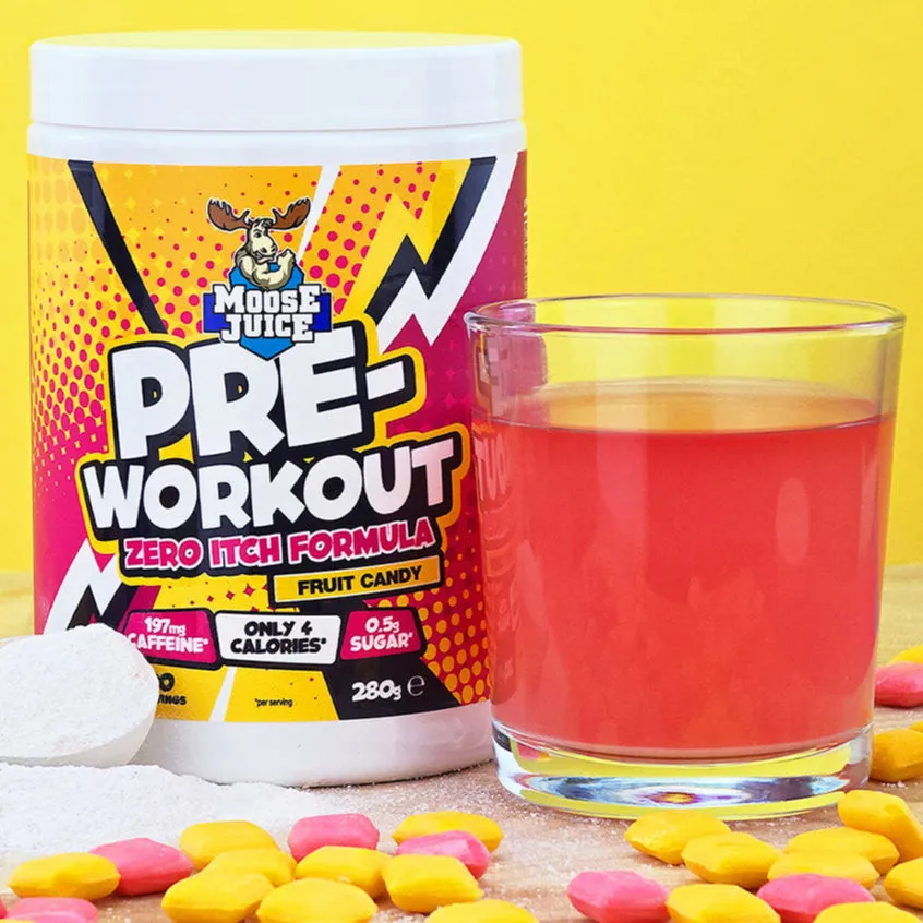 Muscle Moose Pre-Workout Zero Itch 280g