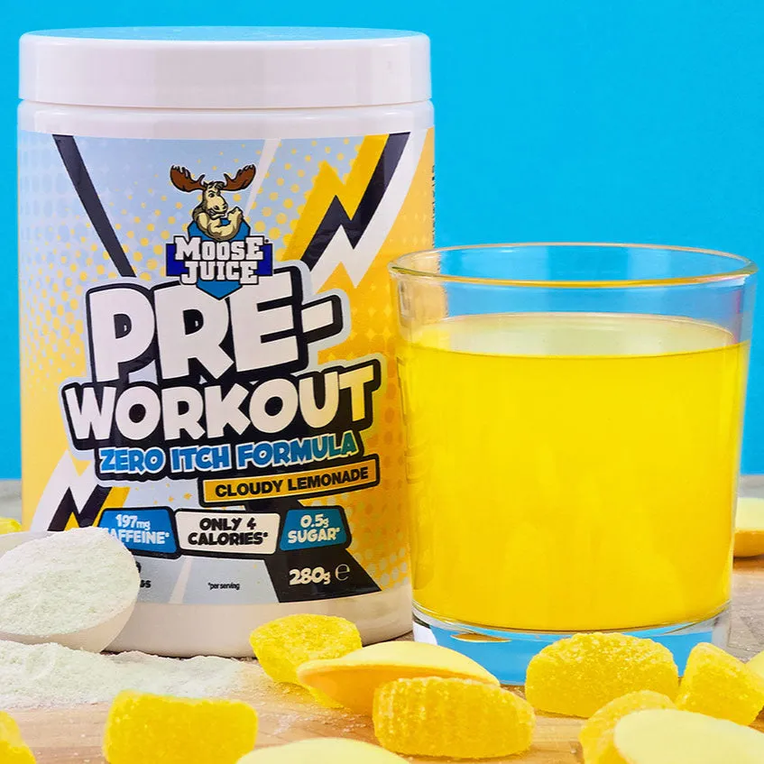 Muscle Moose Pre-Workout Zero Itch 280g