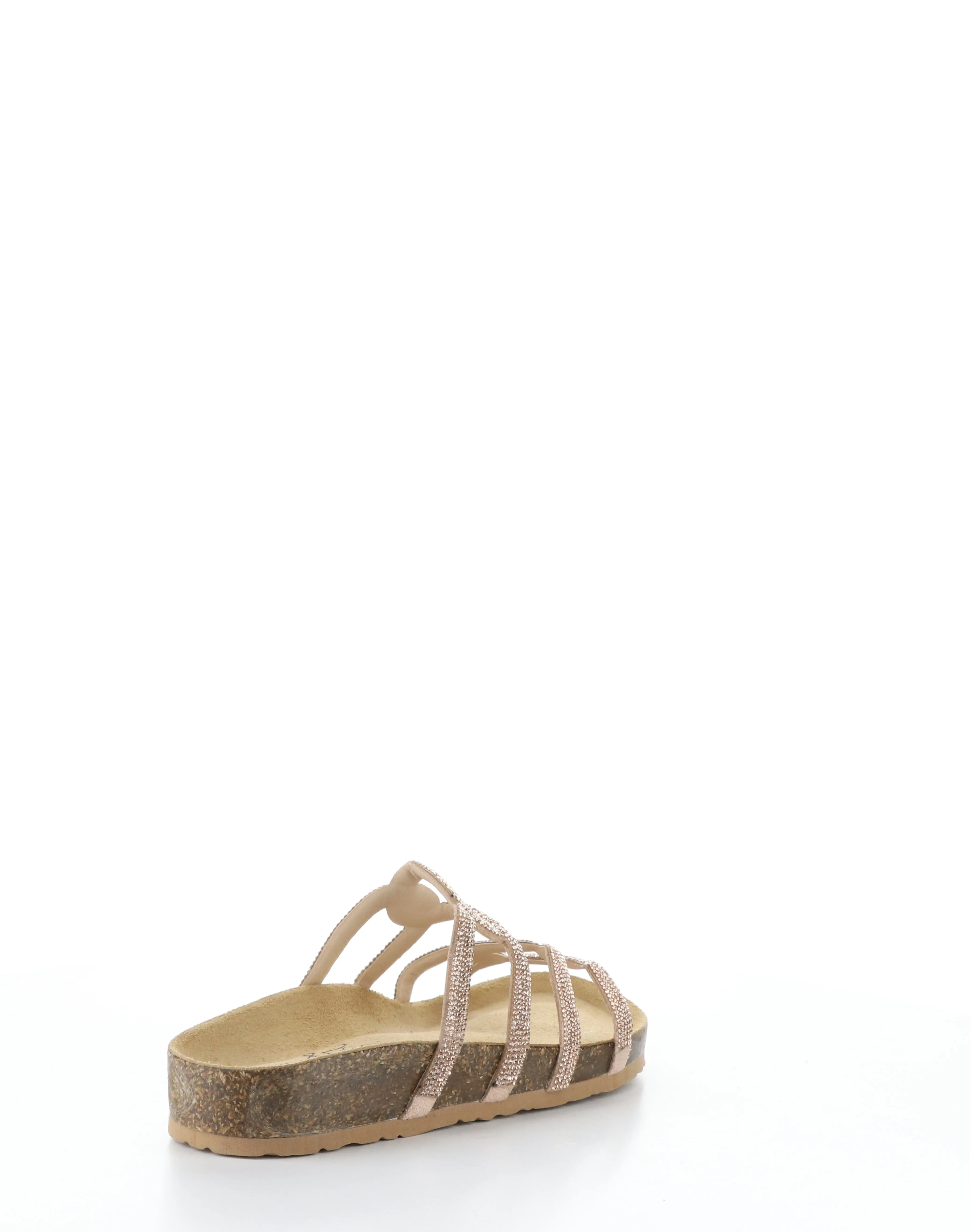 PEPPY ROSE GOLD Round Toe Sandals
