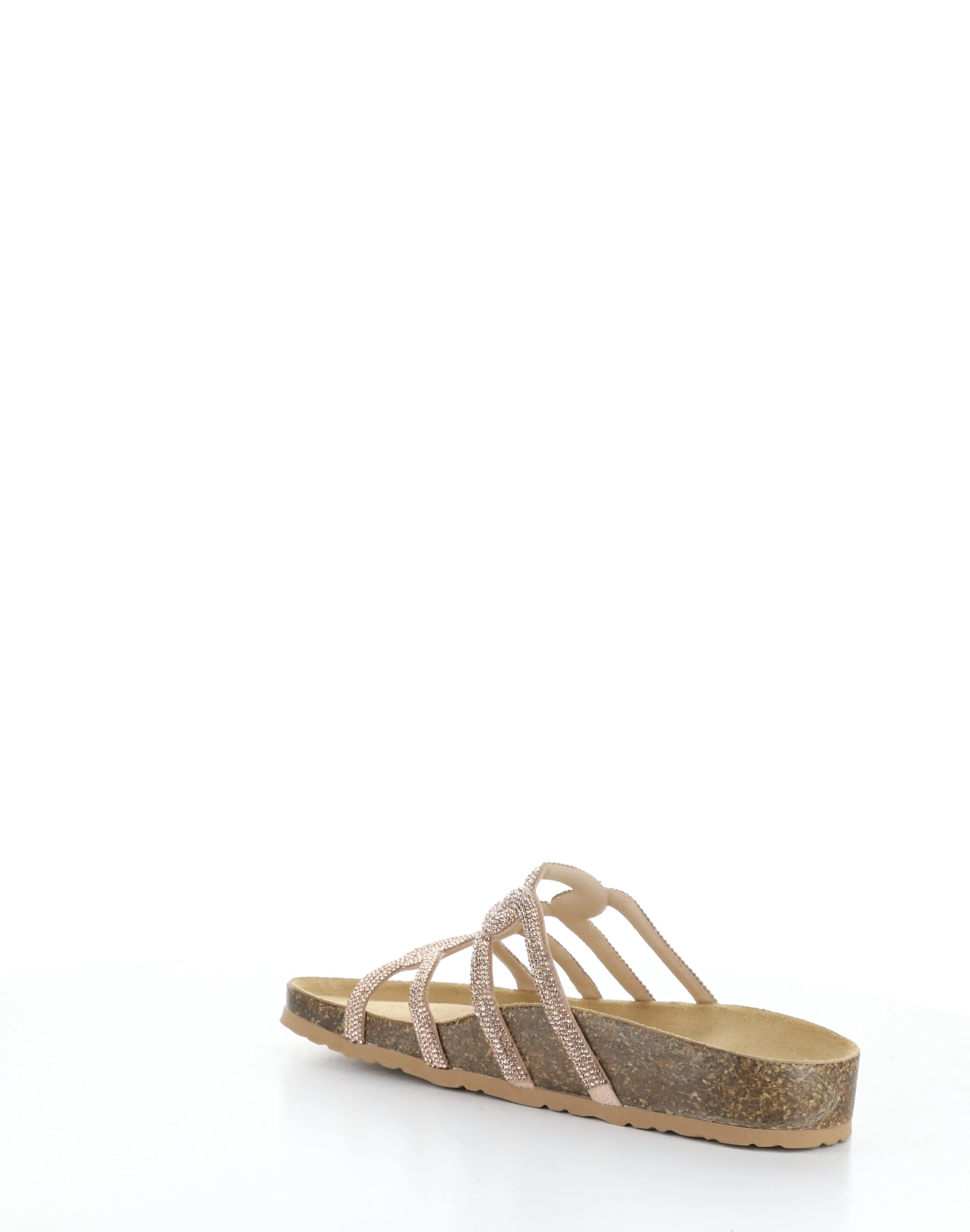 PEPPY ROSE GOLD Round Toe Sandals