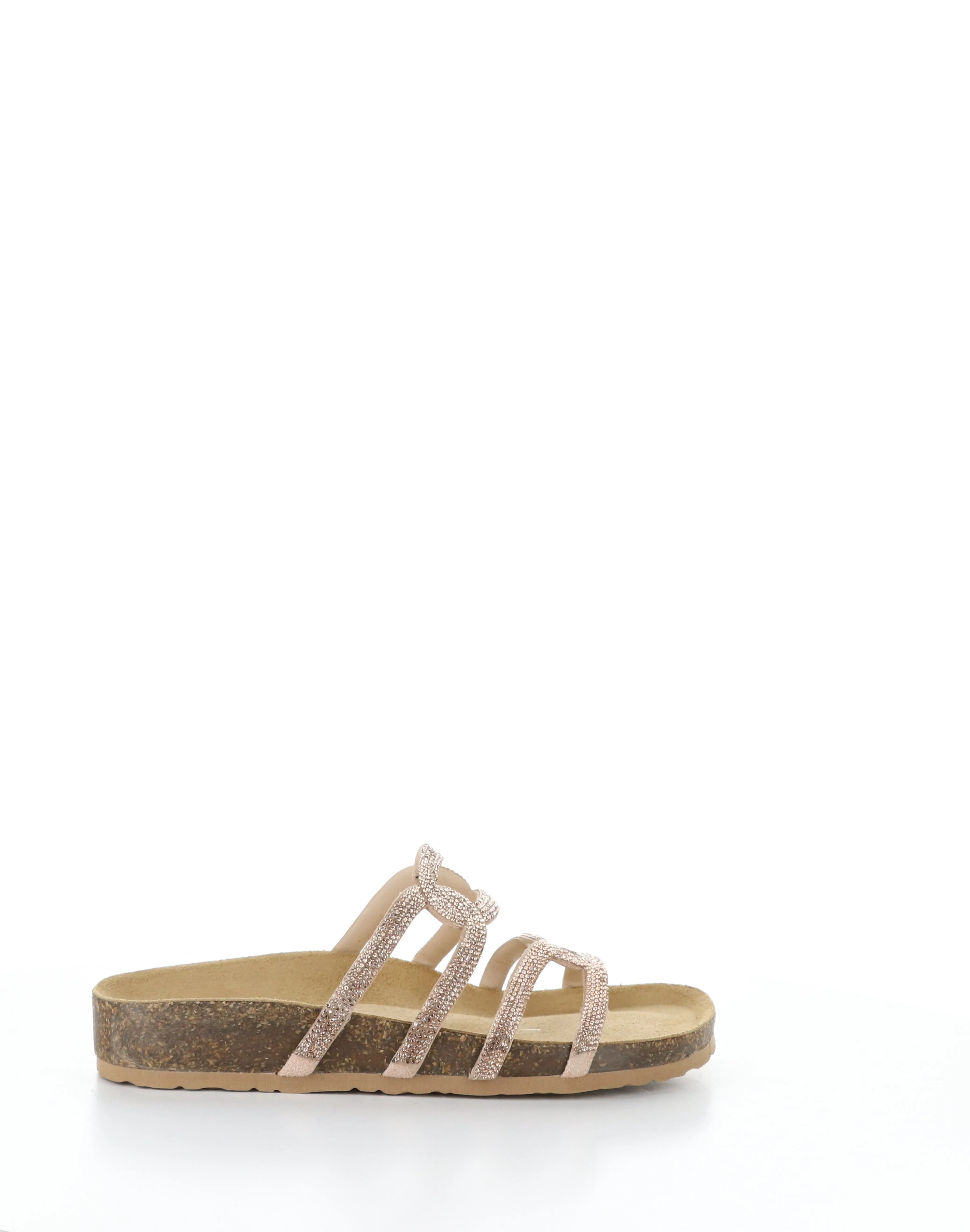 PEPPY ROSE GOLD Round Toe Sandals