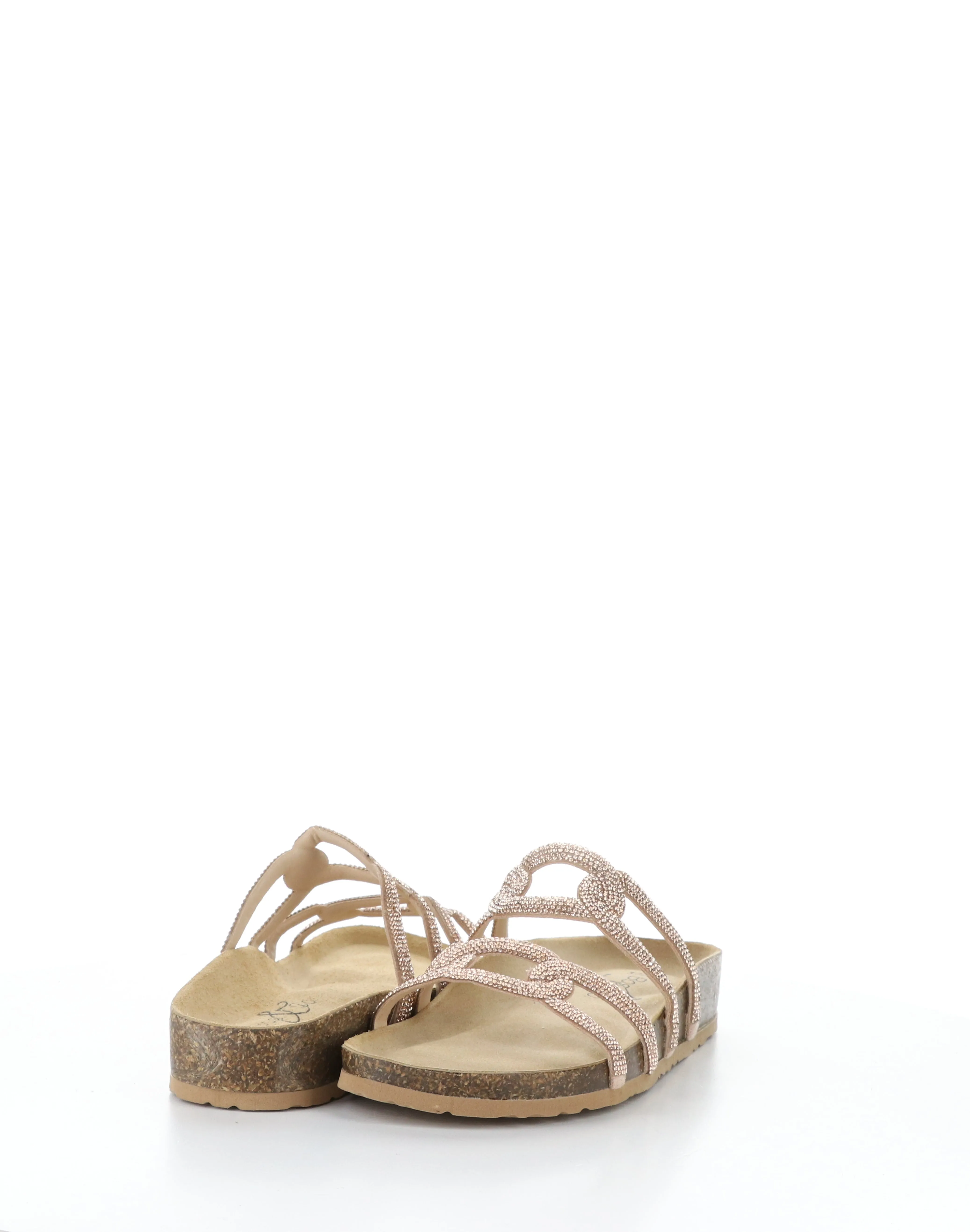PEPPY ROSE GOLD Round Toe Sandals