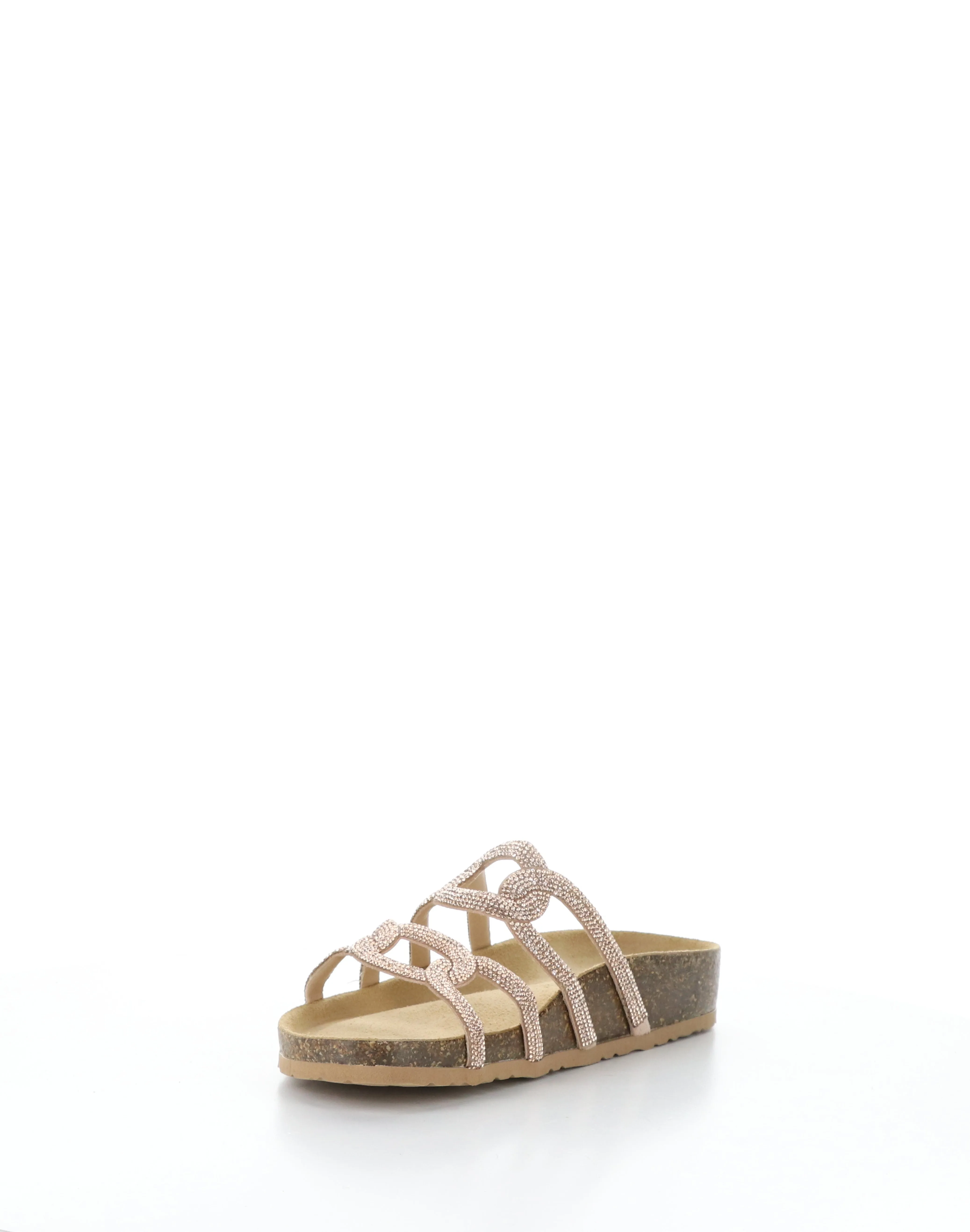 PEPPY ROSE GOLD Round Toe Sandals