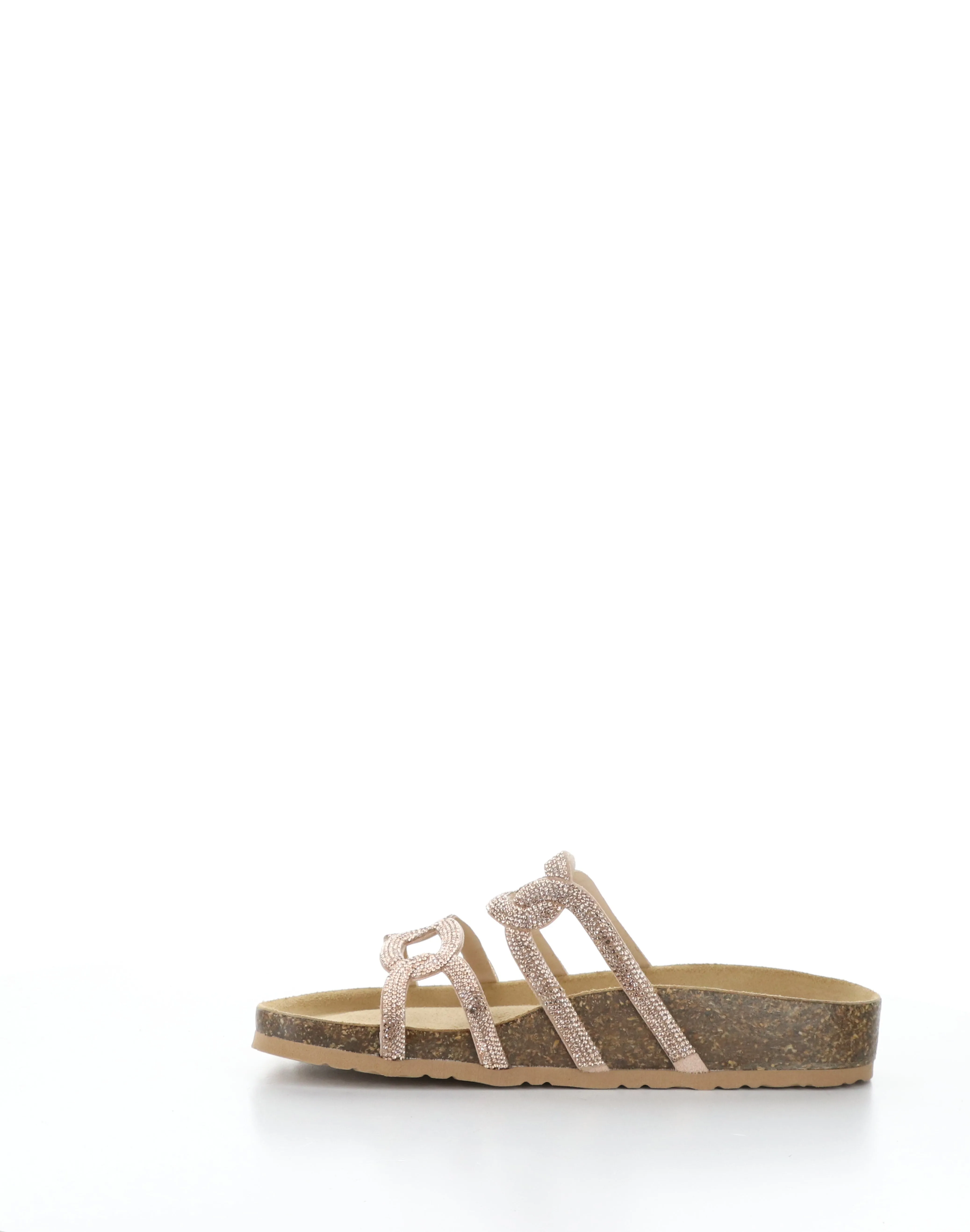 PEPPY ROSE GOLD Round Toe Sandals