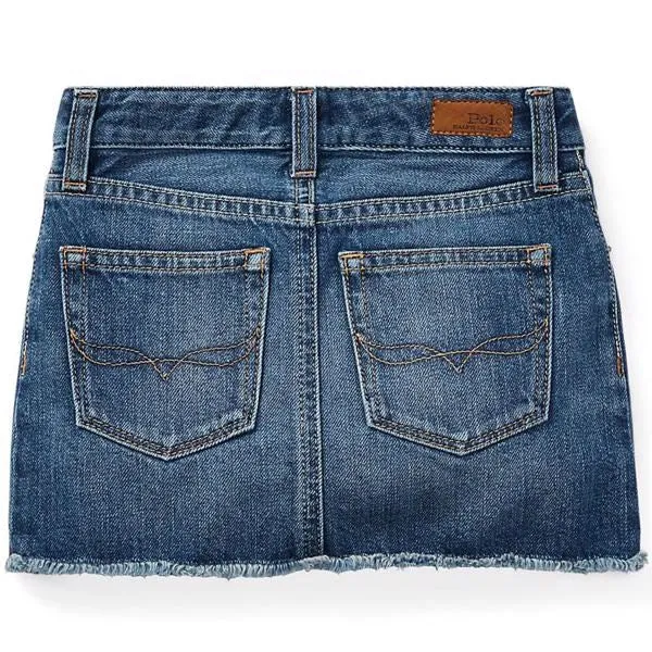 Polo Ralph Lauren Girls Bales Wash Skirt