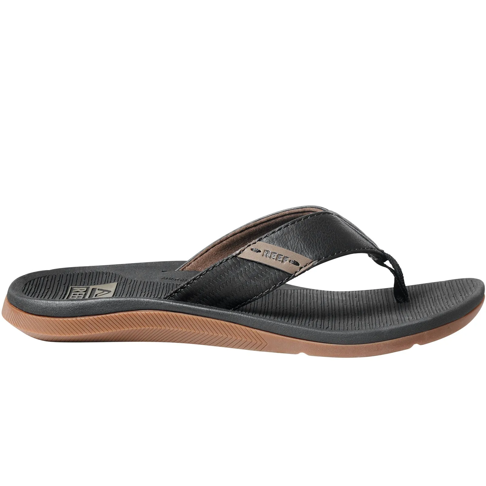 Reef Mens Santa ANA Leather Flip Flops