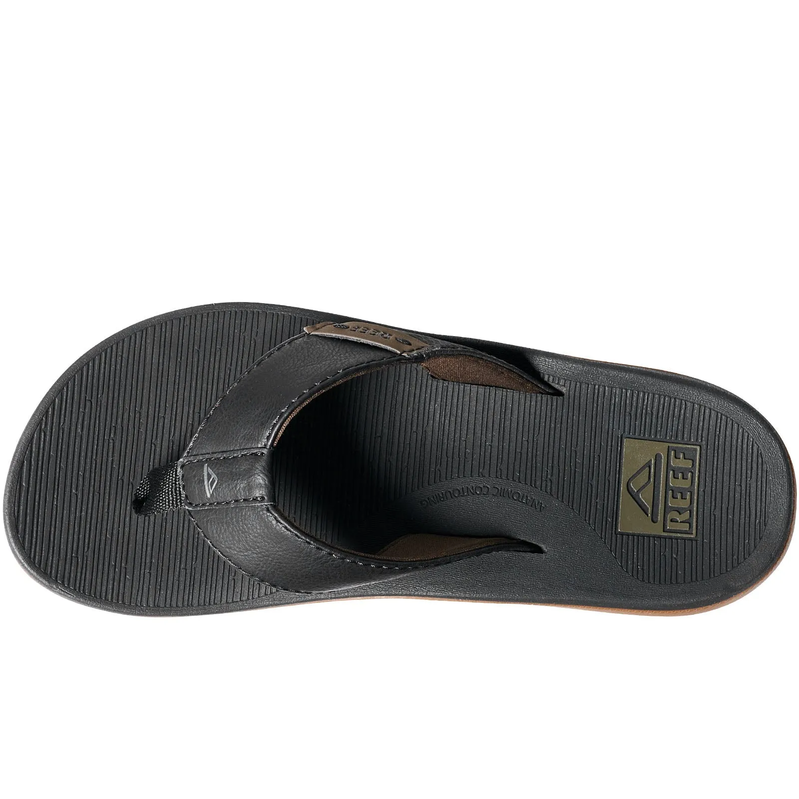 Reef Mens Santa ANA Leather Flip Flops