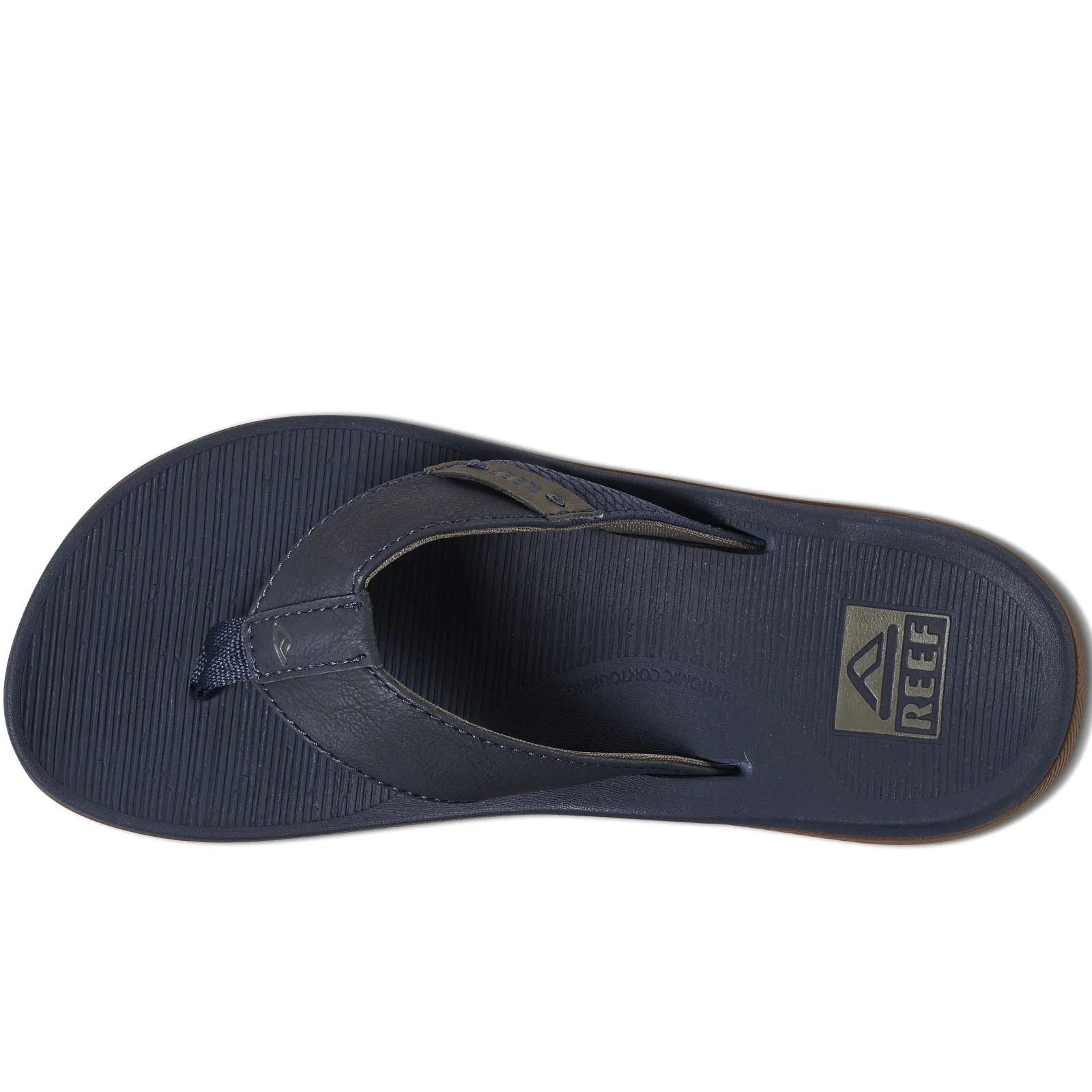 Reef Mens Santa ANA Leather Flip Flops