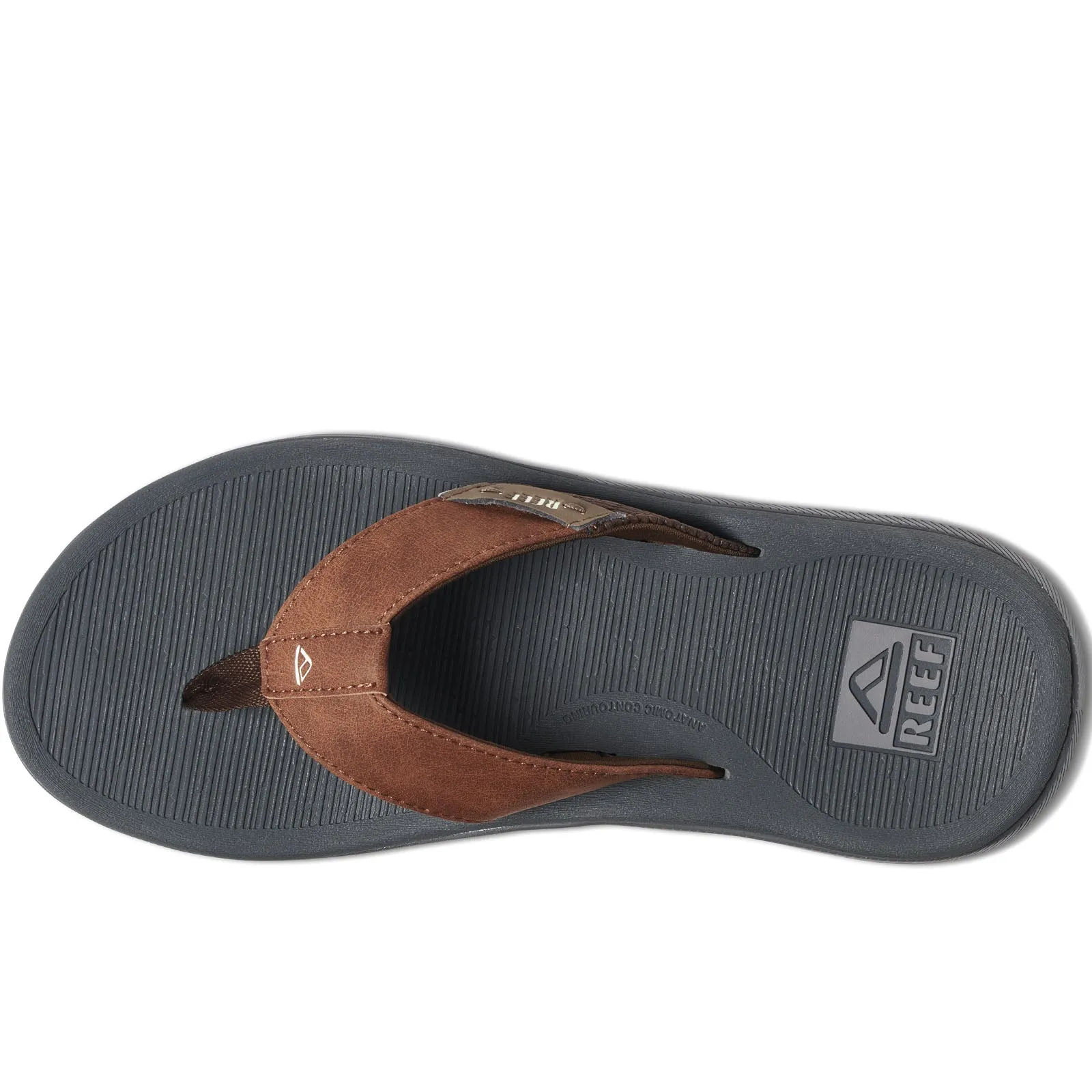 Reef Mens Santa ANA Leather Flip Flops