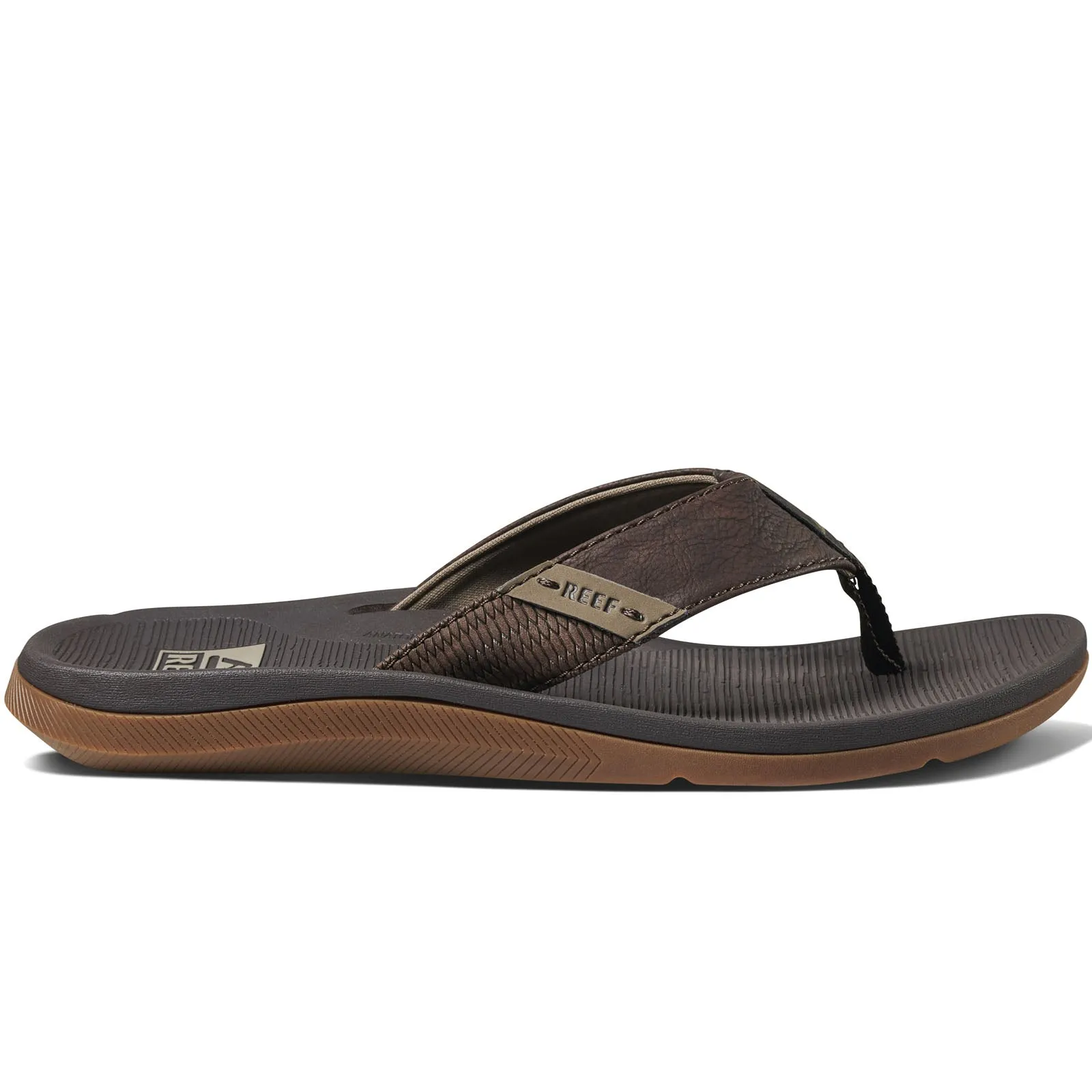 Reef Mens Santa ANA Leather Flip Flops