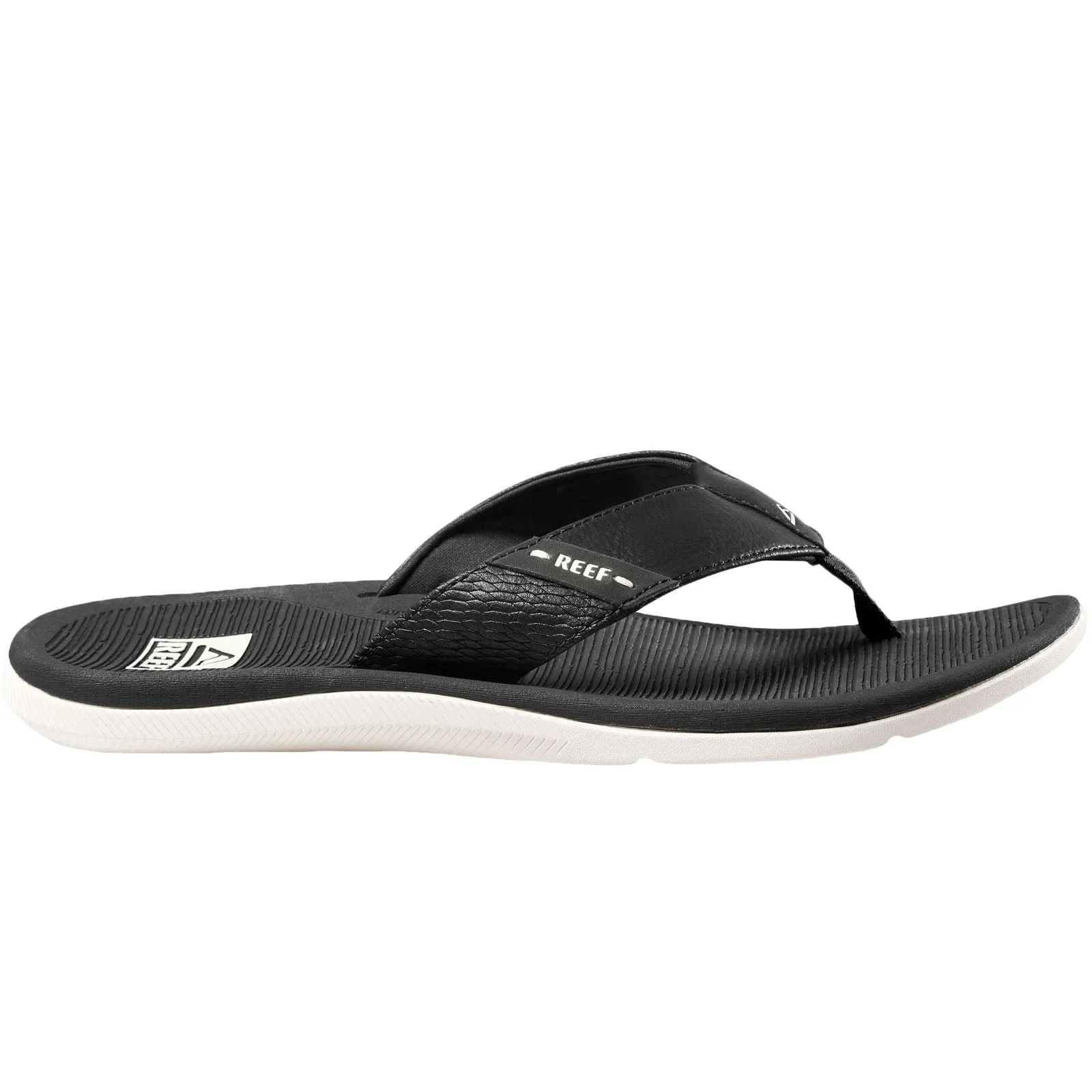 Reef Mens Santa ANA Leather Flip Flops