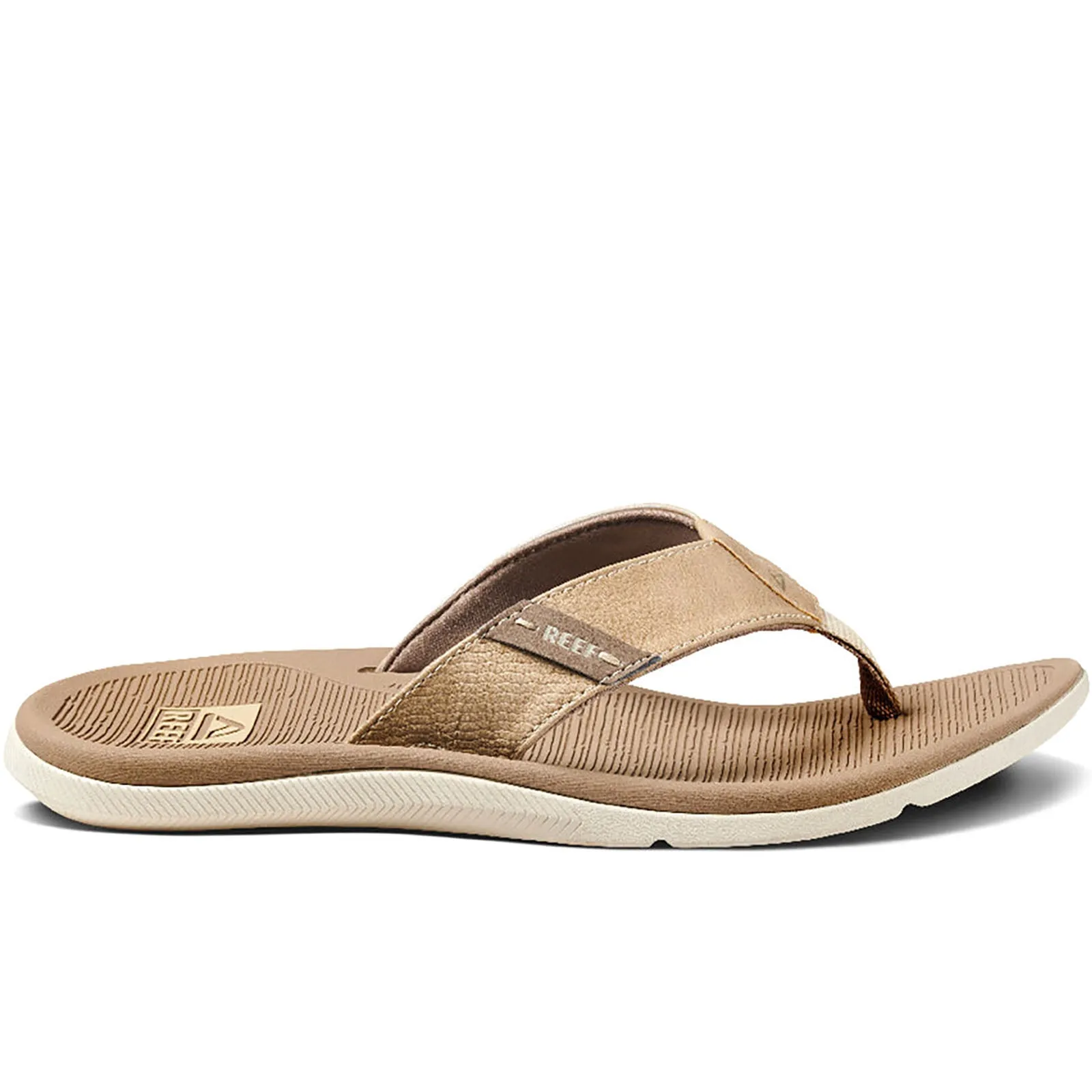 Reef Mens Santa ANA Leather Flip Flops