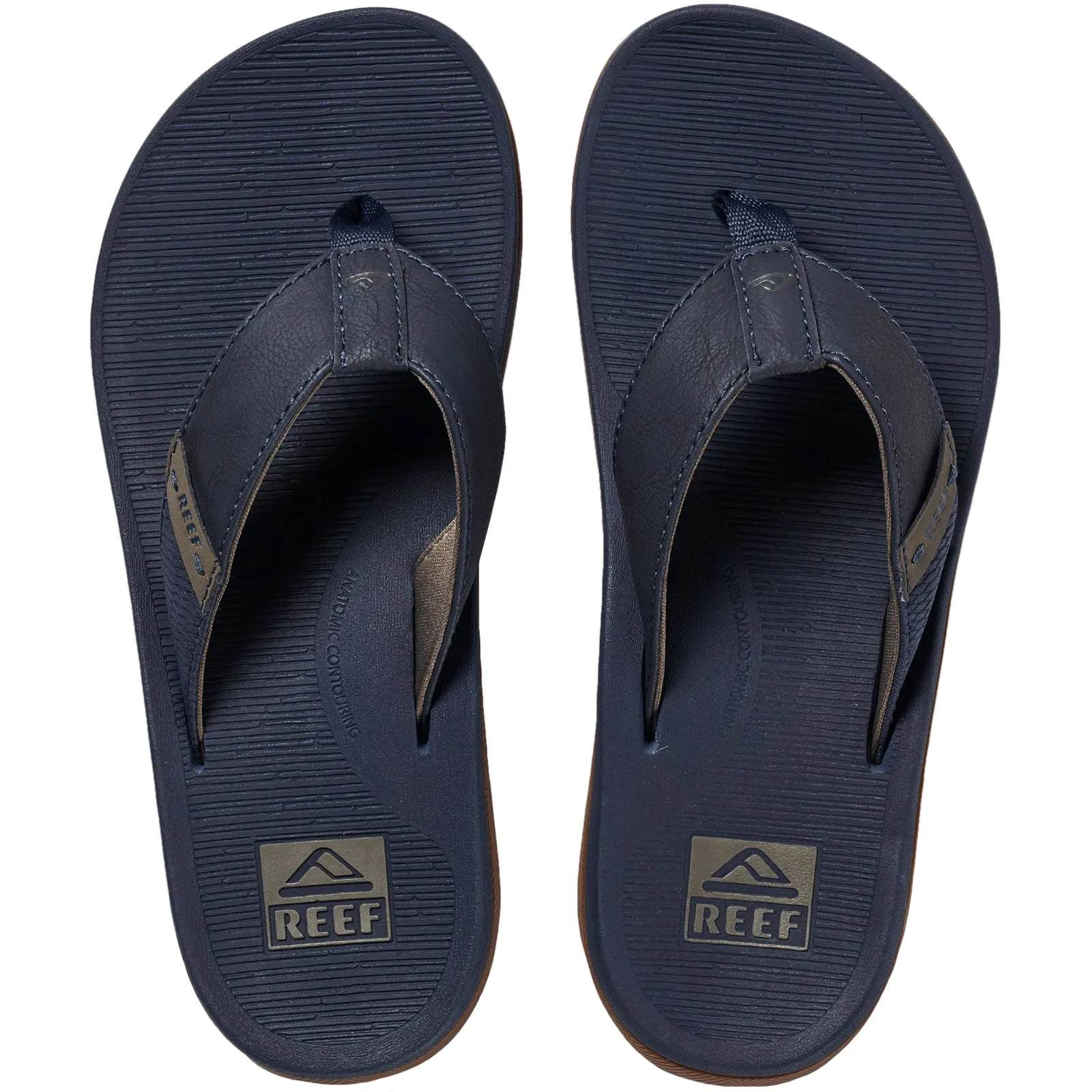 Reef Mens Santa ANA Leather Flip Flops