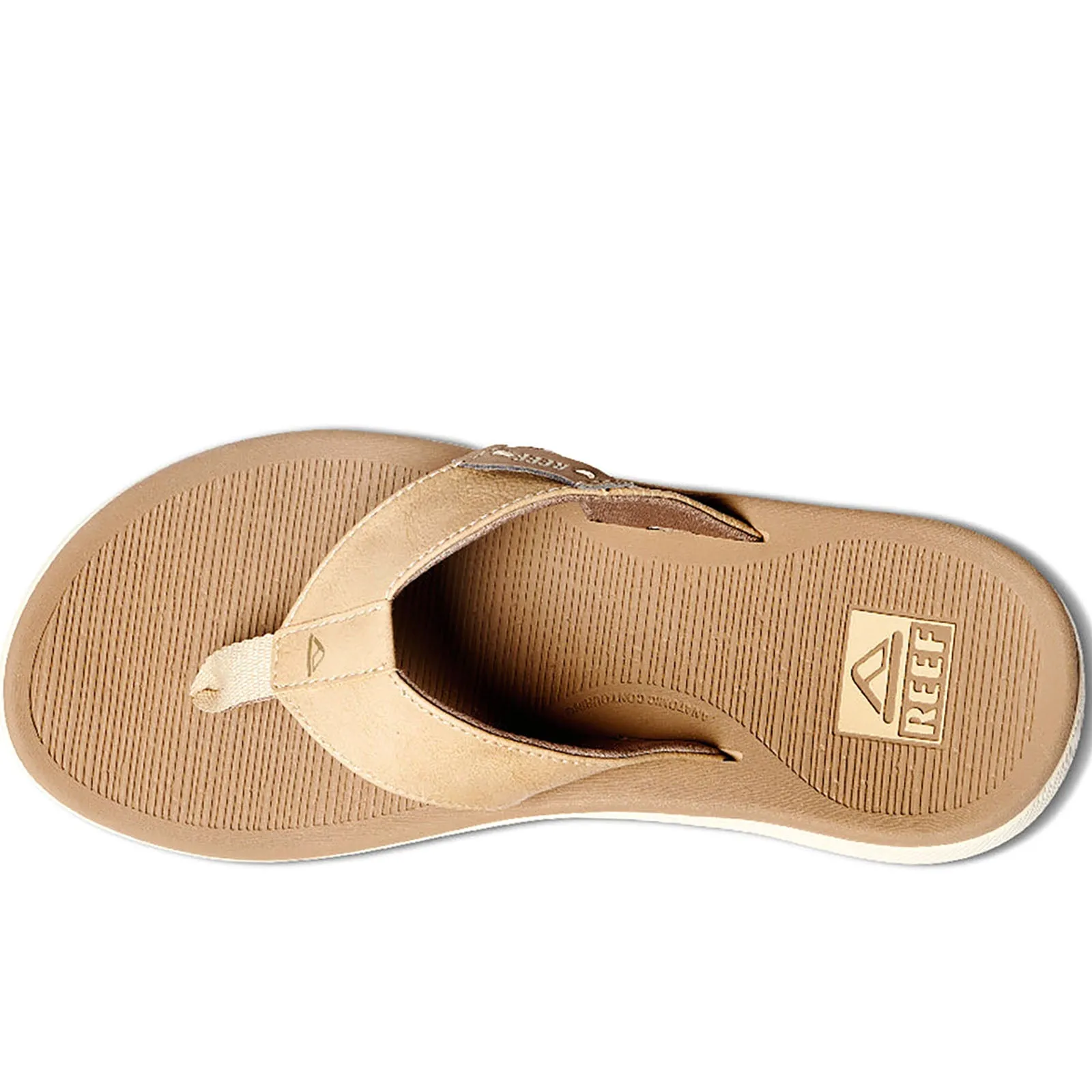 Reef Mens Santa ANA Leather Flip Flops