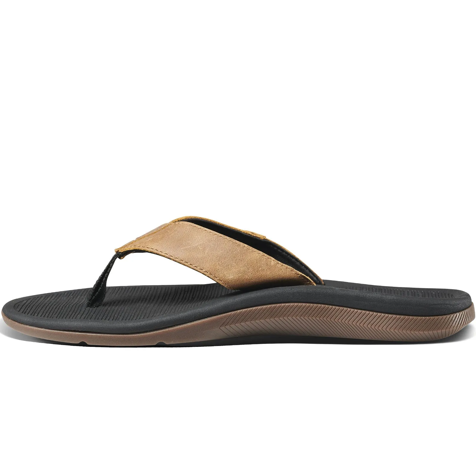 Reef Mens Santa ANA Leather Flip Flops