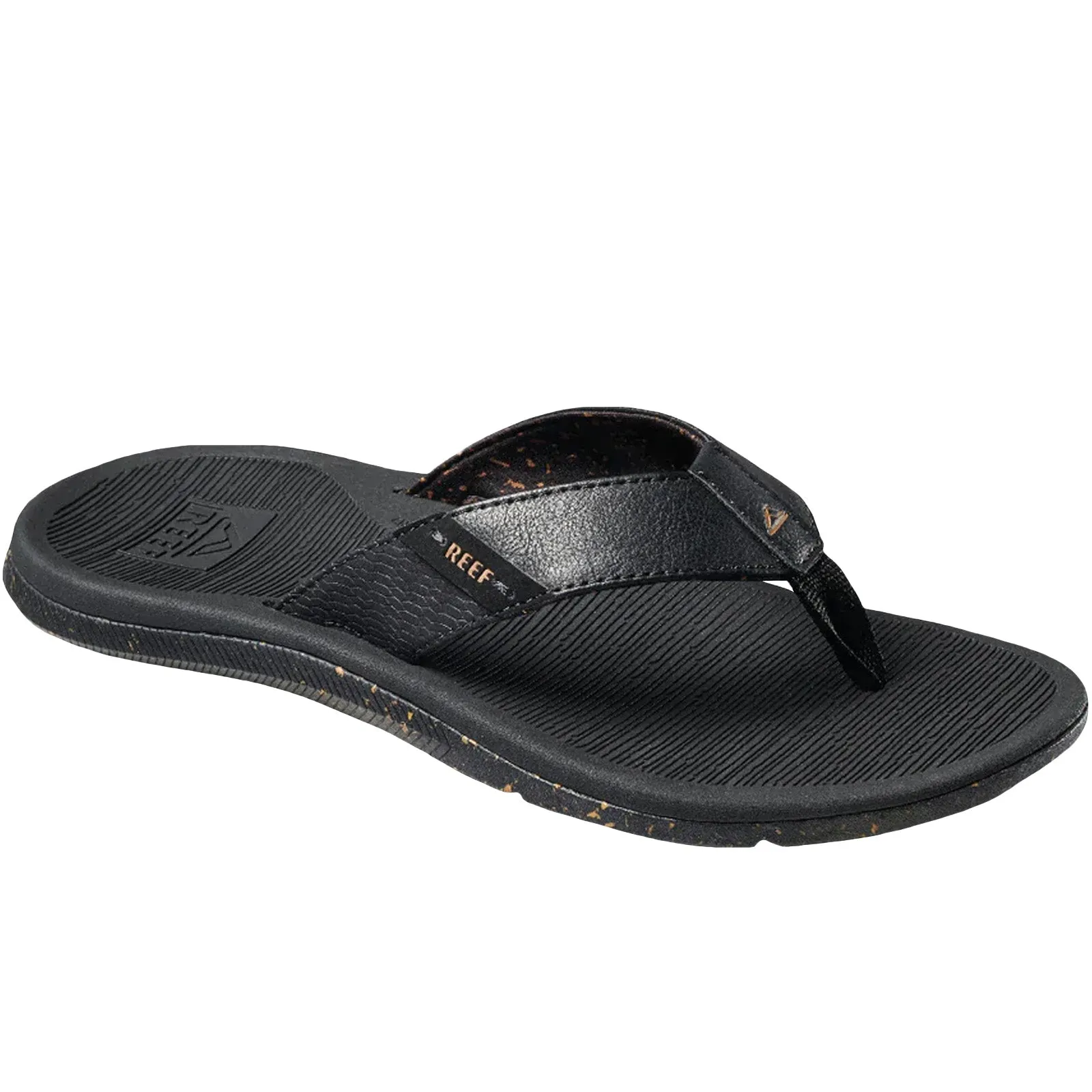 Reef Mens Santa ANA Leather Flip Flops