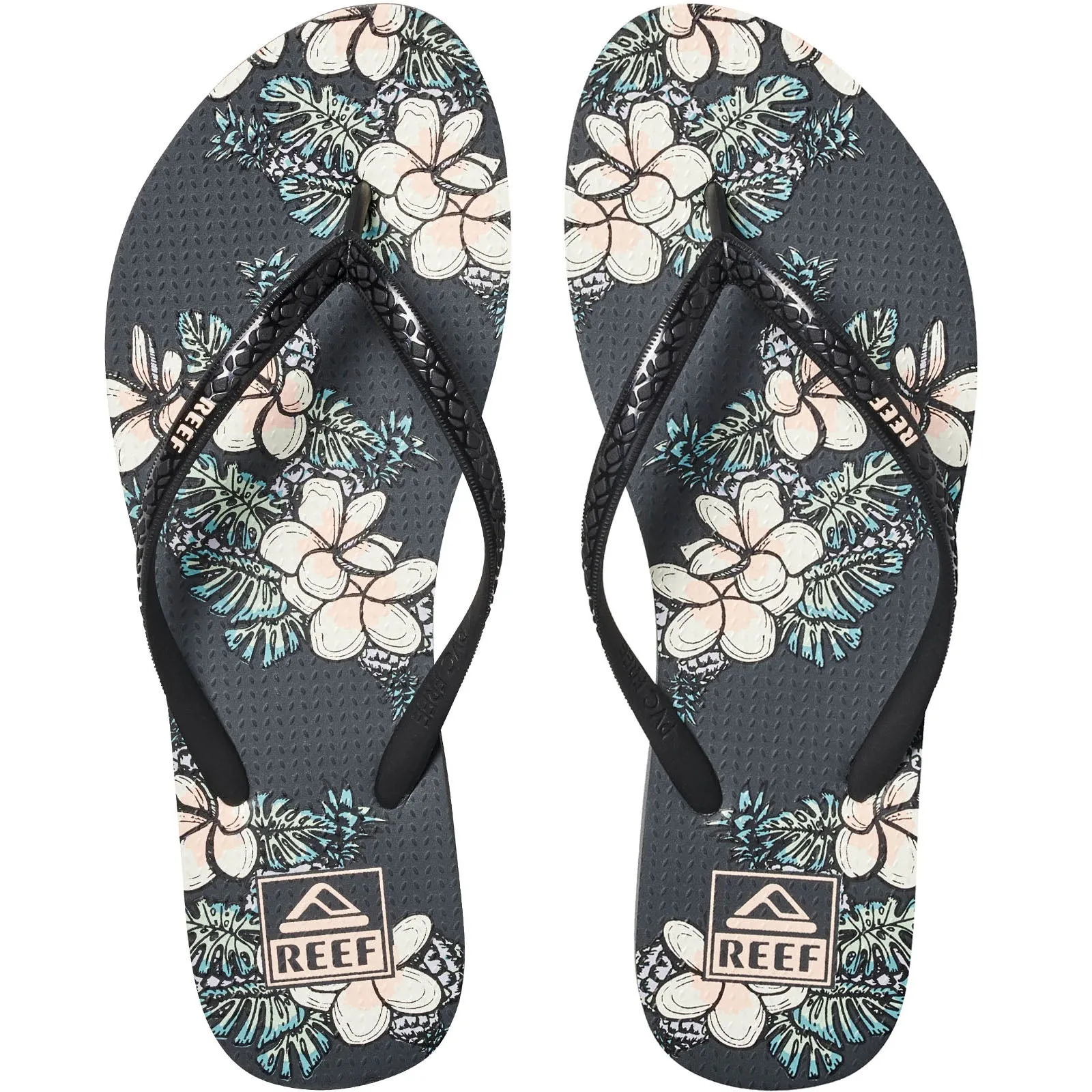 Reef Womens Seaside Prints Summer Flip Flops Retro