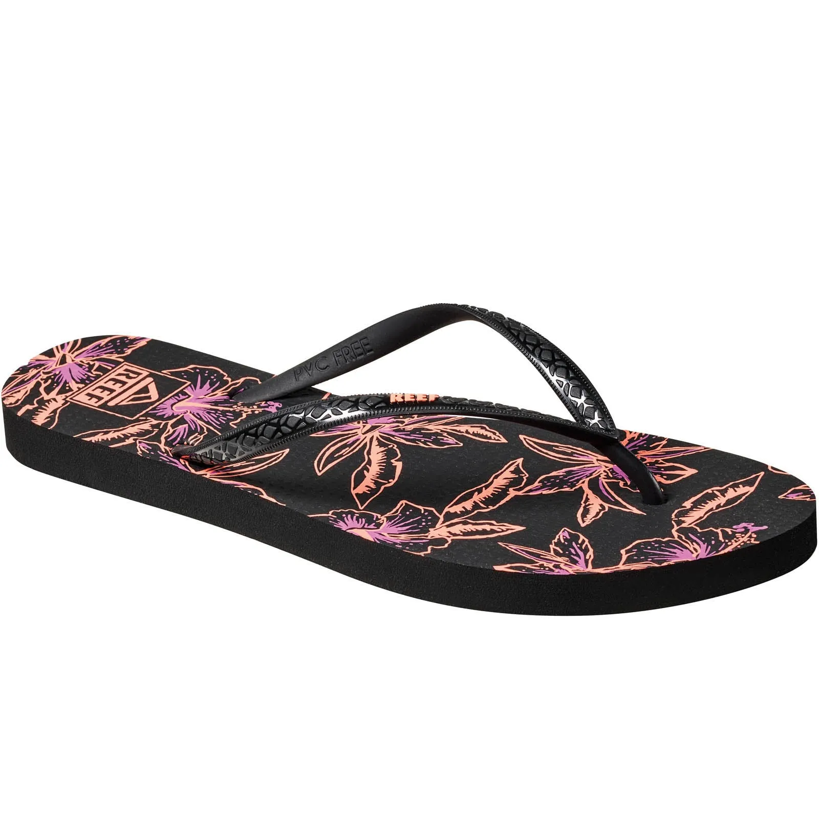 Reef Womens Seaside Prints Summer Flip Flops Retro