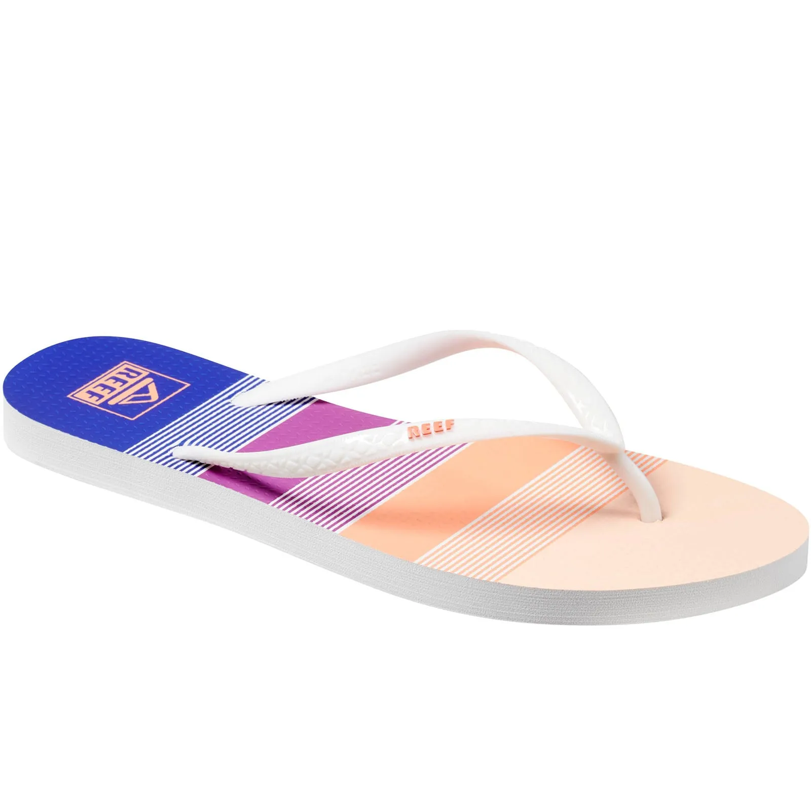 Reef Womens Seaside Prints Summer Flip Flops Retro