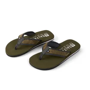 Saltrock Mens Lines Flip Flops Xff72501006 Khaki