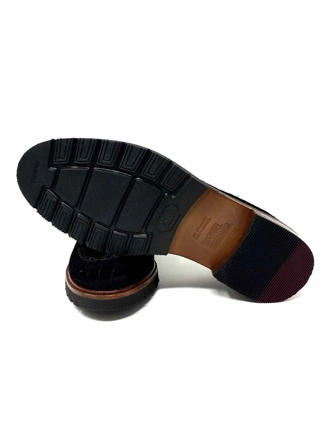 Samuel Hubbard Women's Black Suede Croc Size 6 Loafers