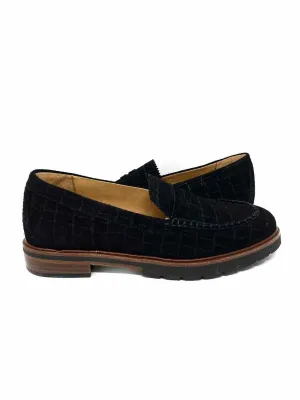 Samuel Hubbard Women's Black Suede Croc Size 6 Loafers
