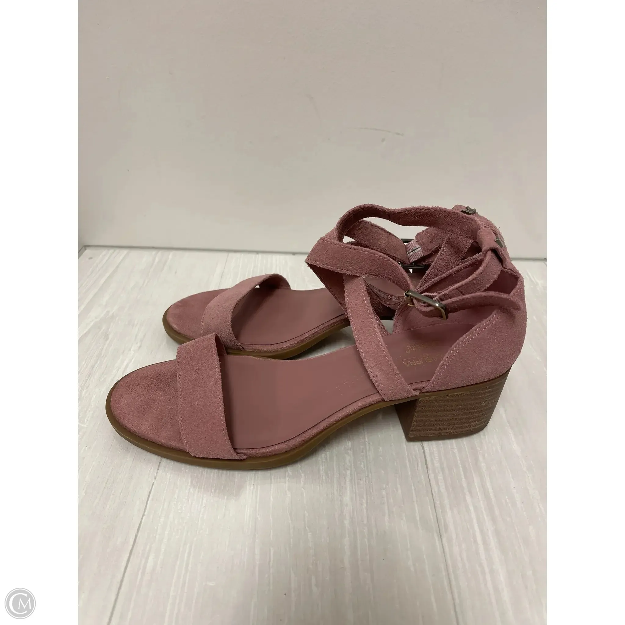 Sandals Heels Block By Koolaburra By Ugg In Pink, Size: 10