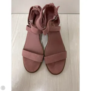 Sandals Heels Block By Koolaburra By Ugg In Pink, Size: 10