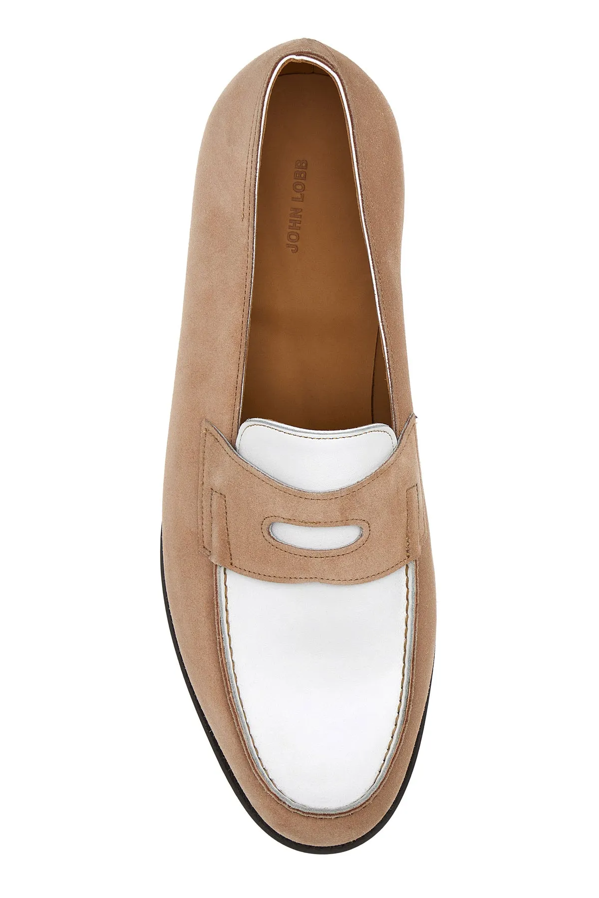 Skin pink suede Lopez loafers