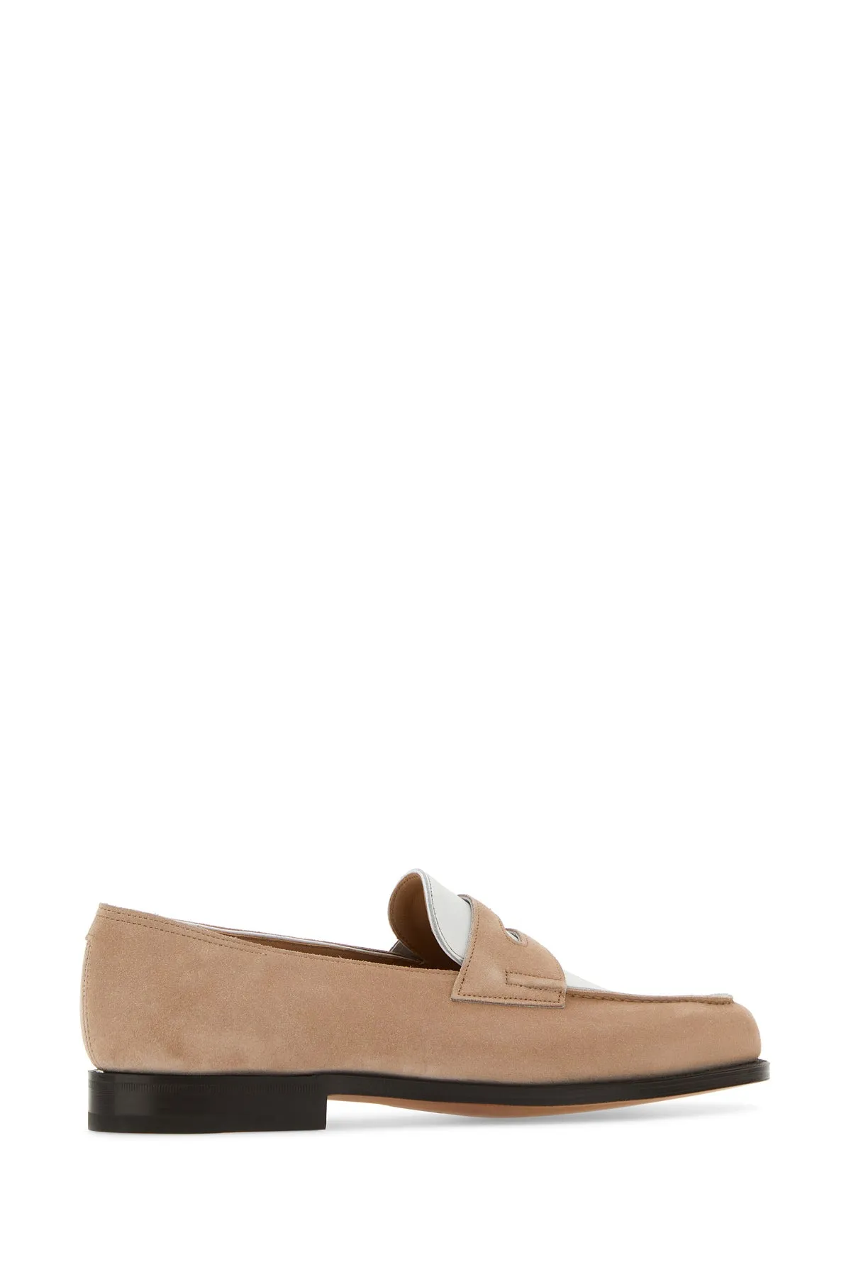 Skin pink suede Lopez loafers
