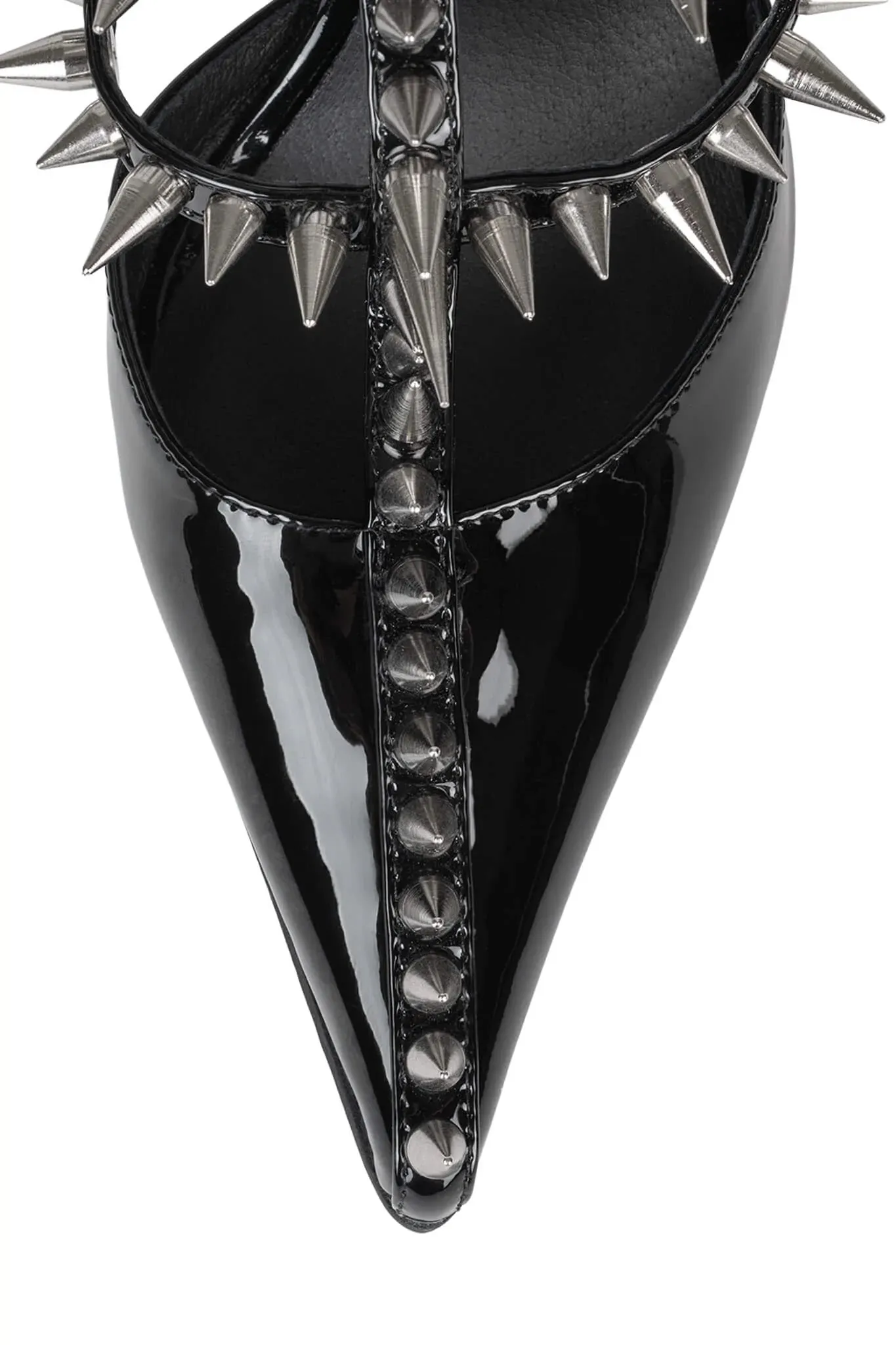 Step Back Heels - Patent Black/Silver
