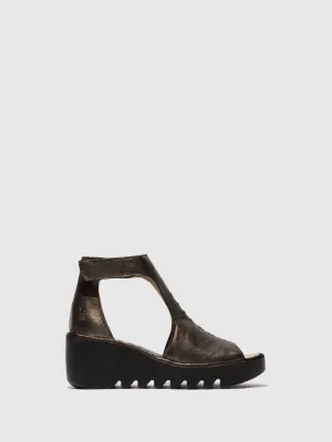 T-Strap Sandals BEZO306FLY COOL GRAPHITE