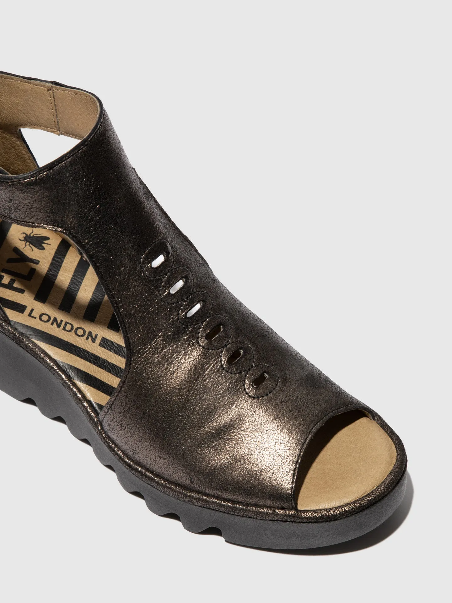 T-Strap Sandals BEZO306FLY COOL GRAPHITE