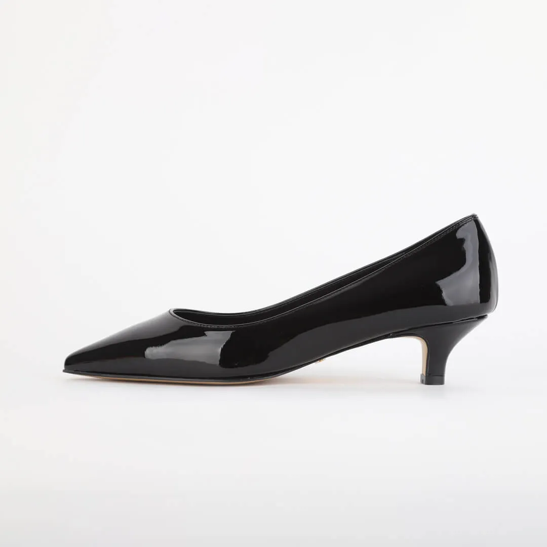 *UK size 13 - SISARA - black, 4cm heels