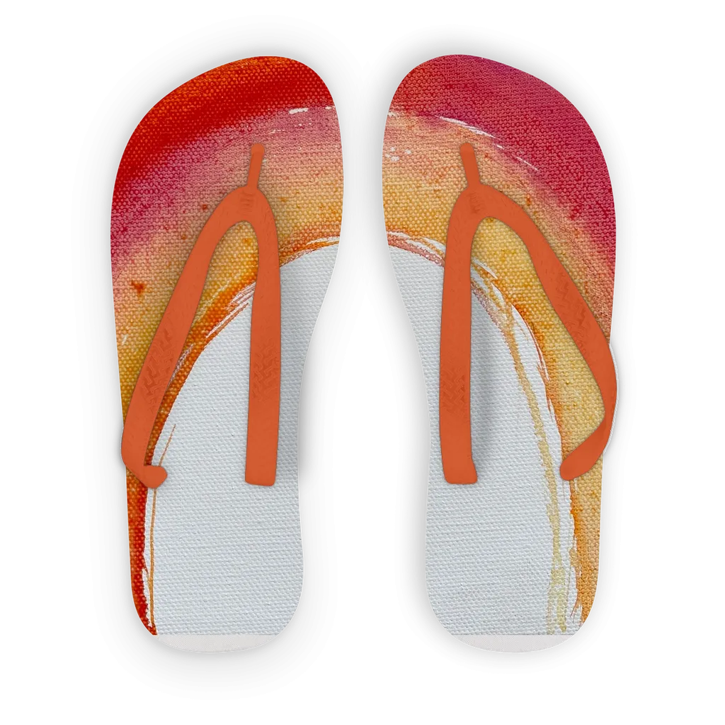 WHITE LION RAINBOW Kids Flip Flops