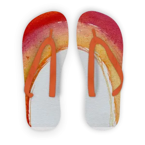 WHITE LION RAINBOW Kids Flip Flops
