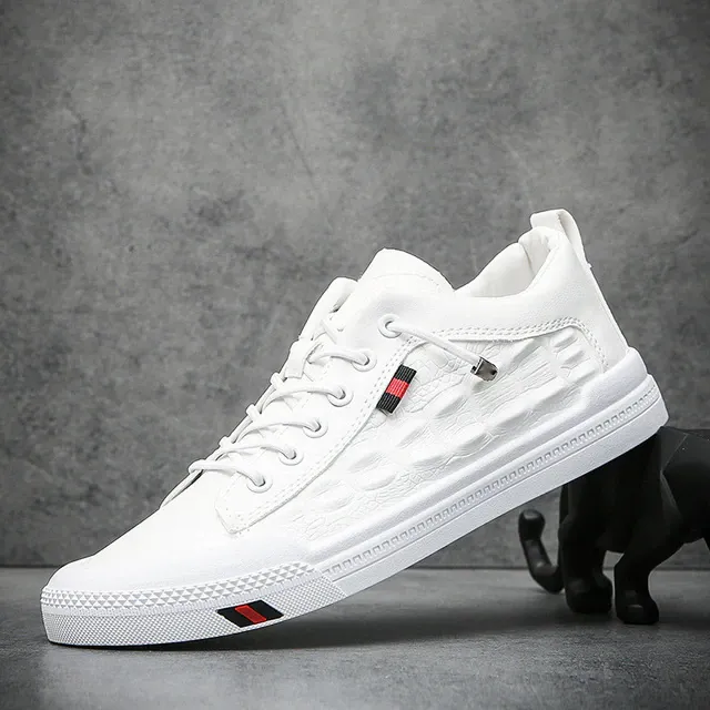 xiangtuibao Genuine Leather High Quality Men Shoes Casual Daily Trendy Sneakers Mens Black Comfortable Footwear Spring / Winter